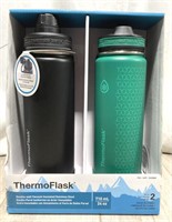 Thermoflask Double Wall Vacuum Bottles 2 Pack