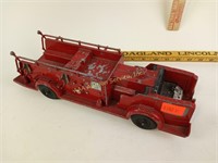 Metal Hubley Fire Engine-paint rough