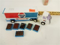 Buddy L Pepsi Truck w/ 6 Bottle Crates