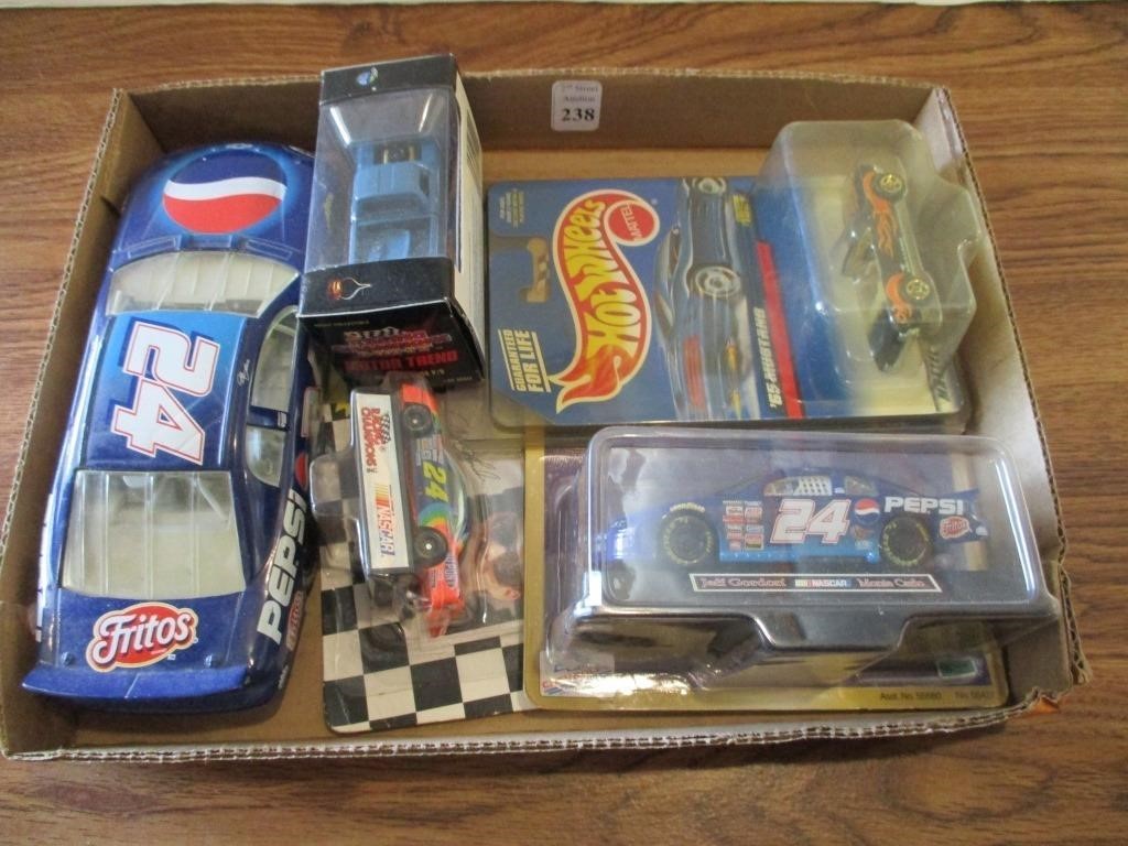 Flat of Misc Die Cast Cars