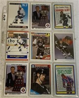 Nine Wayne Gretzky cards