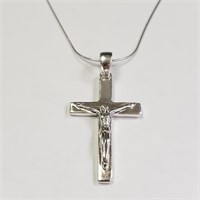 $240 Silver Cross 18" Necklace