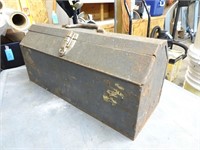 Vintage Toolbox with Plumbing Contents