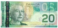Bank of Canada 2004 $20, (EZJ) Sheet Replacement C