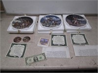 3 Indian Footsteps of the Brave Collector Plates