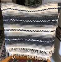 Indian Blanket (Grey , Blue, White)