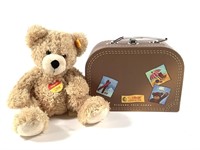 Original Steiff Teddybear Flynn 28 w Suitcase