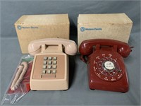 2 Vintage Western Electric Telephones in Box