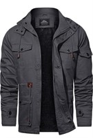 Large size Men's Winter Military Jacket Thicken