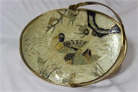 An Enamel Brass Basket