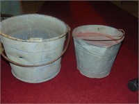 (2) Galvanized Buckets