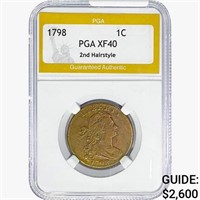 1798 Draped Bust Large Cent PGA XF40 2nd