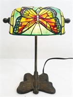 Butterfly Lamp with Cast Iron Base