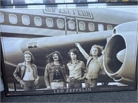 Framed Led Zeppelin poster