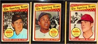 (3) 1969 Topps/Sporting News BB Cards w/ Robinson