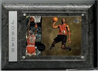 (2) Michael Jordan Collector Card Plaques