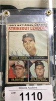 Sandy Koufax baseball card