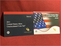 2011 / 2017 UNCIRCULATED US MINT COIN SETS