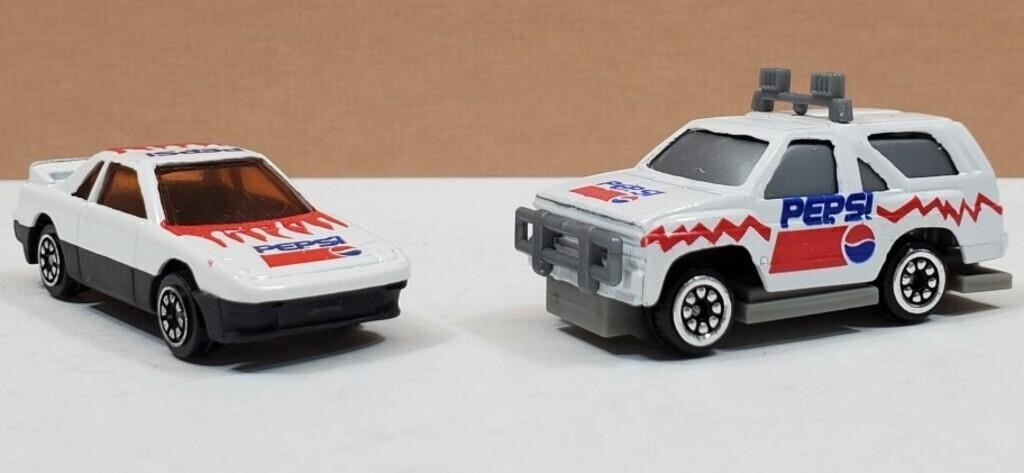 2 Diecast Pepsi Cars