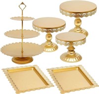 Gold Cake Stand Set Cupcake Holder