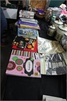 Lot of Scrap Booking & Sewing Books & More