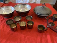 Silver and Silverplate Serving bowls and more