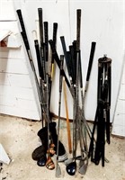 Golf Clubs, Tripods, Pool Stick Lot