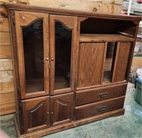 Amish Made Wood Cabinet Oak