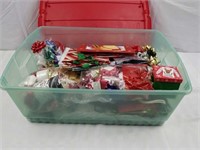 Storage tote with gift bags & more