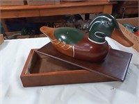 Wooden duck box