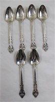 Lot of 6 sterling silver spoons