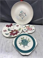 Blue ridge plates and saucers