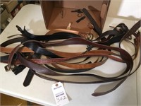 Leather Punch & men's leather belts (10+)