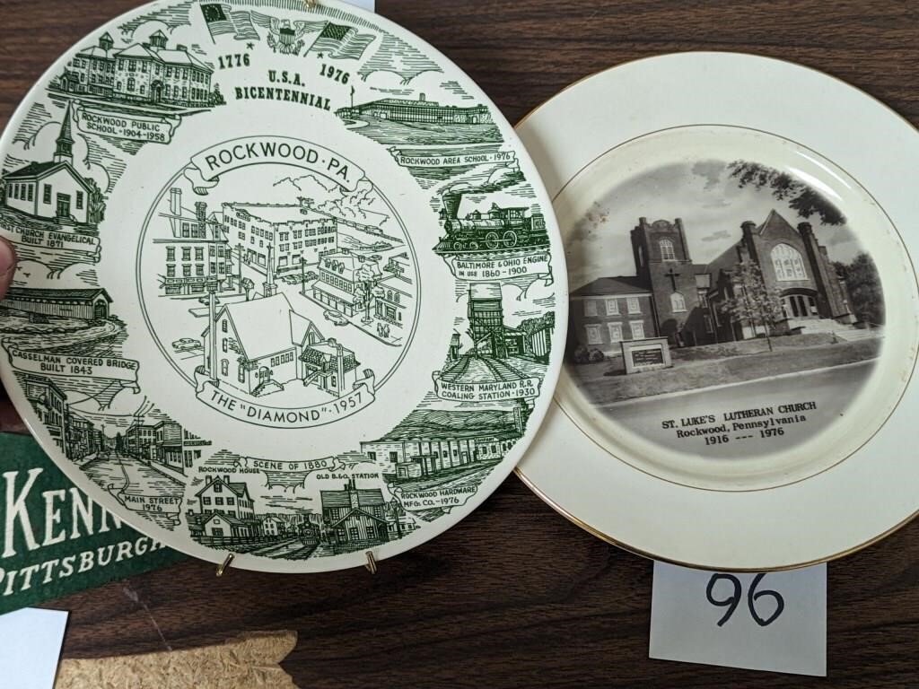 Pair of Rockwood, PA Plates