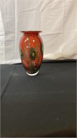Morano glass vase.  8" tall/ 4"dia.