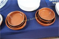 REDWARE SERVING BOWLS