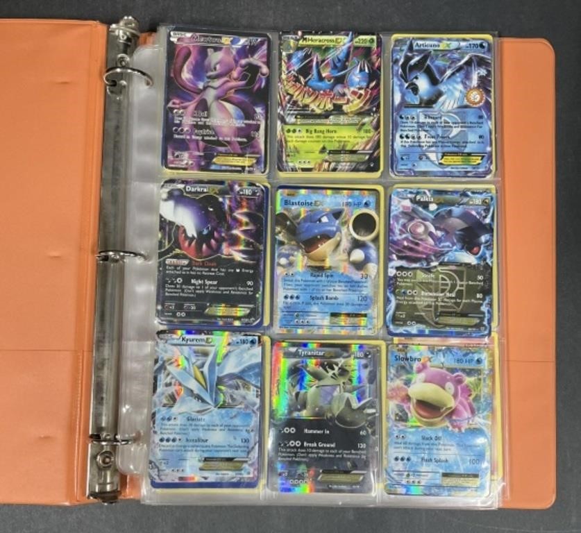 (YY) Orange Binder of Pokémon Cards