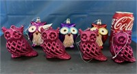 7 Owl Christmas Ornaments