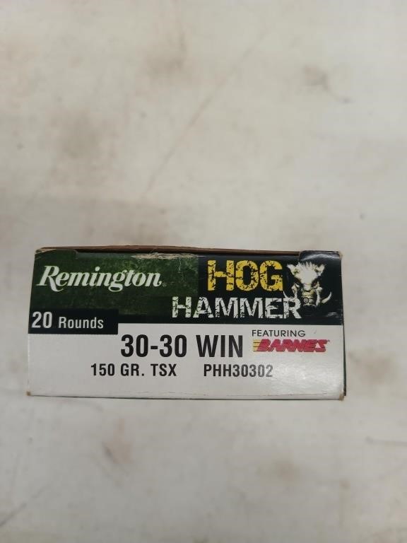 20 rounds 30-30 WIN 150 gr TSX