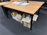 6 Timber Top 1.5m Office Tables