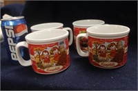 LOT OF FOUR CAMBELLS SOUP CUPS