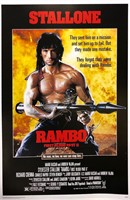 Rambo First Blood Poster Autograph