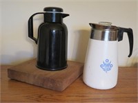 Corning Blue Cornflower Stove Top Coffee Pot &