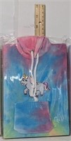 Qty of 2 Cute tie dye Unicorn Hoodie Journal w/ p