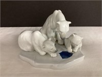 Lladro 1443 Polar Bears Figurine