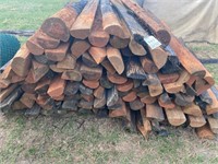 (160) Half Round Treated Fence Posts (Each)
