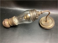 Brass Oil Lamp Scounce