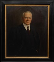 Exceptional Portrait of Dwight D. Eisenhower Oil