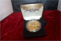 1889 1989 SOUTH DAKOTA COMMERATIVE GOLD COIN