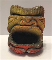 Stone Tiki Face Statue